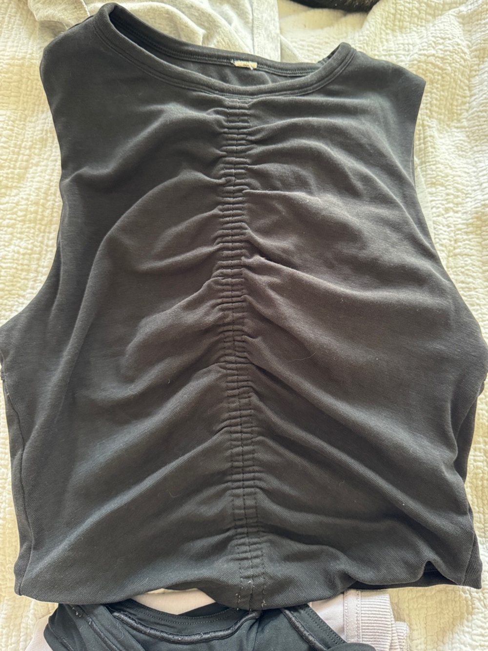 Lululemon tank top Black Ruched Waist Dress or Top